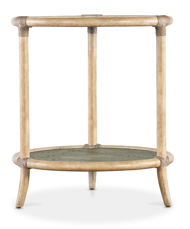 Hooker Furniture - Retreat Raffia End Table - 6950-80116-35 Green / 22" X 22" X 25.25"