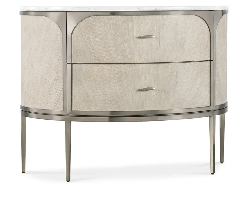 Hooker Furniture - Modern Mood Two Drawer Nightstand - 6850-90215-80 Light Brown / 16.25" X 42" X 32.5"