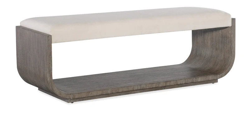 Hooker Furniture - Modern Mood Bed Bench - 6850-90119-89 Medium Brown / 18.5" X 56.25" X 19.5"