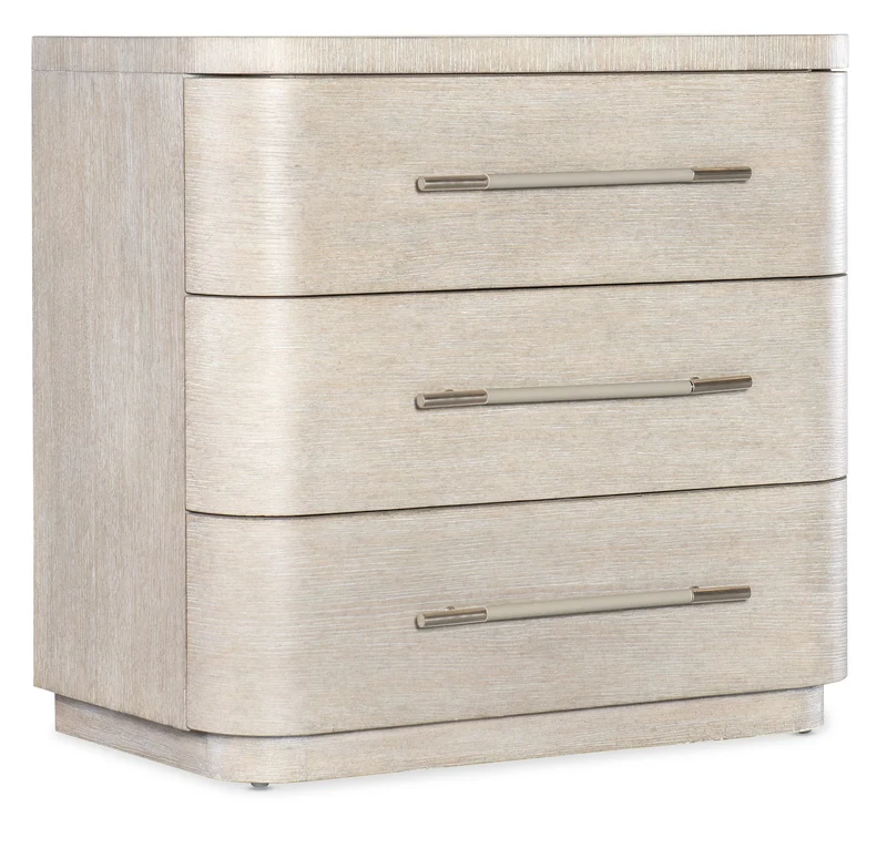 Hooker Furniture - Modern Mood Three Drawer Nightstand - 6850-90016-80 Light Brown / 19" X 32" X 30.25"
