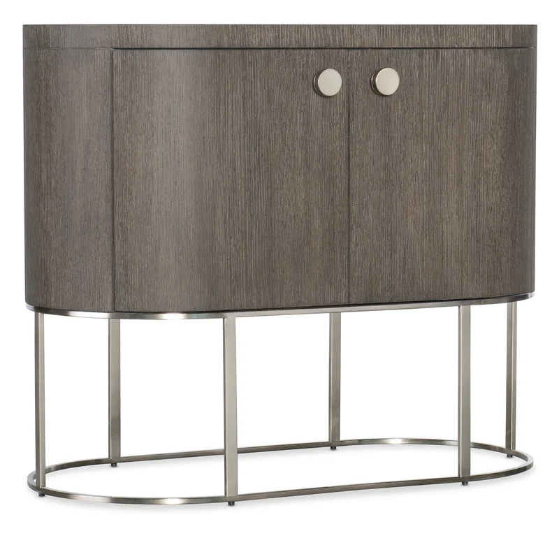 Hooker Furniture - Modern Mood Oval Nightstand - 6850-90317-89 Medium Brown / 18" X 36" X 30.5"
