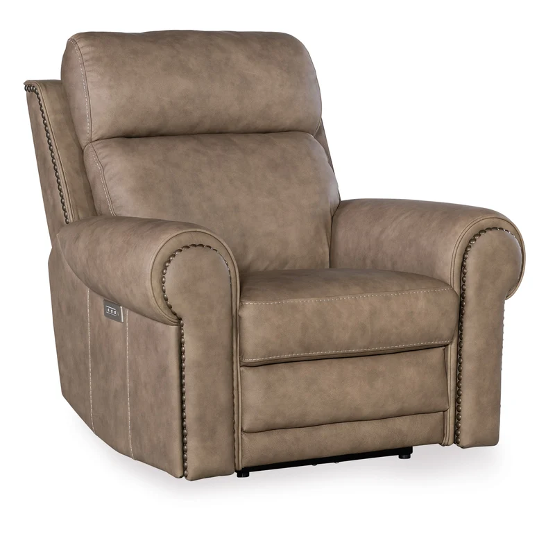 Hooker Furniture - Duncan Power Recliner w/Power Headrest & Lumbar - SS635-PHZL1-082 Light Brown / 41" X 43" X 42"