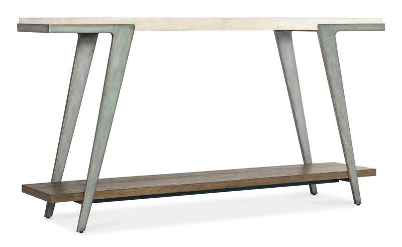 Hooker Furniture - Commerce and Market Boomerang Console Table - 7228-80165-85 White / 14" X 61" X 32"