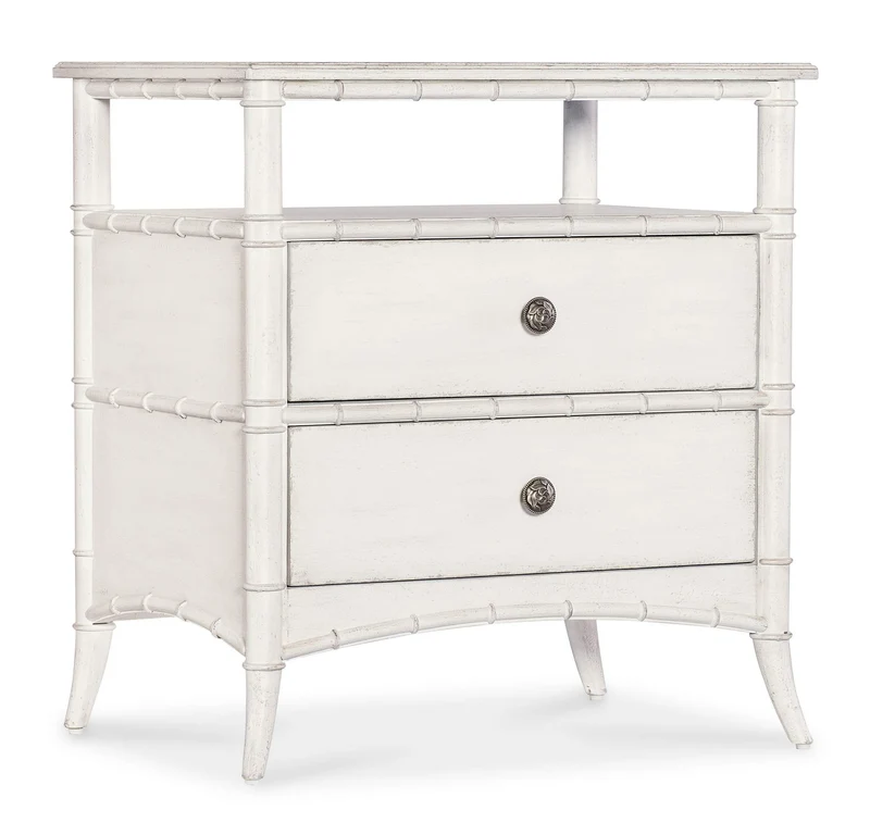 Hooker Furniture - Charleston Nightstand - White/Cream/Beige - 6750-90216-06 White/Cream/Beige / 20" X 28" X 30.25"
