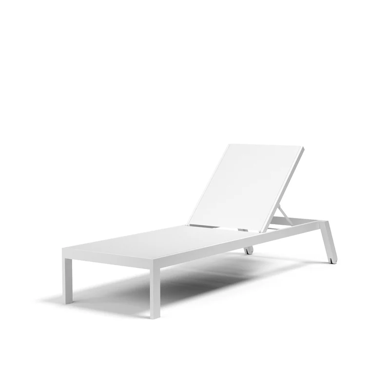 Sunset West - Naples Stackable Chaise Lounge - White - SW1101-9