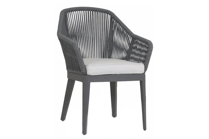 Sunset West - Milano Dining Chair in Echo Ash w/ Self Welt - Slate - SW4101-1-EASH-STKIT