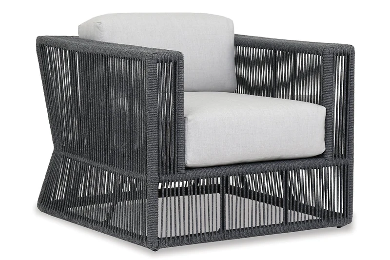 Sunset West - Milano Club Chair in Echo Ash w/ Self Welt - Slate - SW4101-21-EASH-STKIT