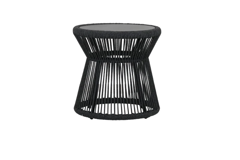Sunset West - Milano End Table w/ 20" Honed Absolute Granite Insert Top - Slate - SW4101-ET