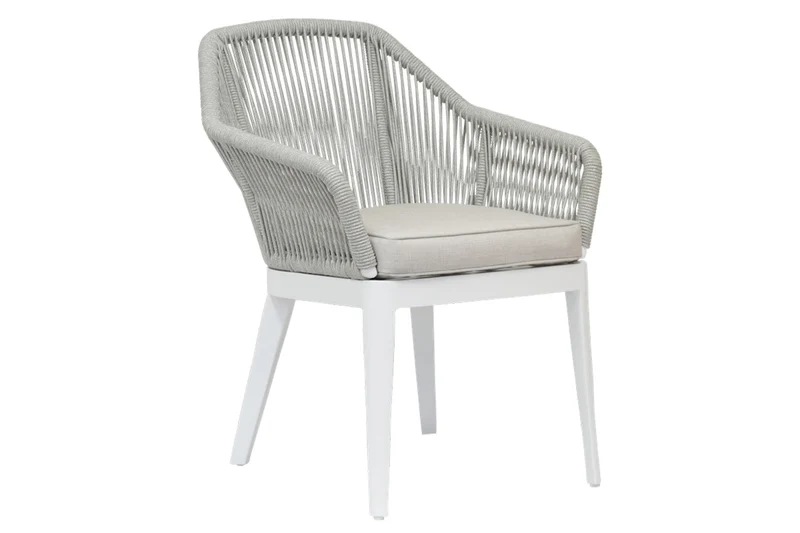 Sunset West - Miami Dining Chair in Echo Ash w/ Self Welt - Frost - SW4401-1-EASH-STKIT