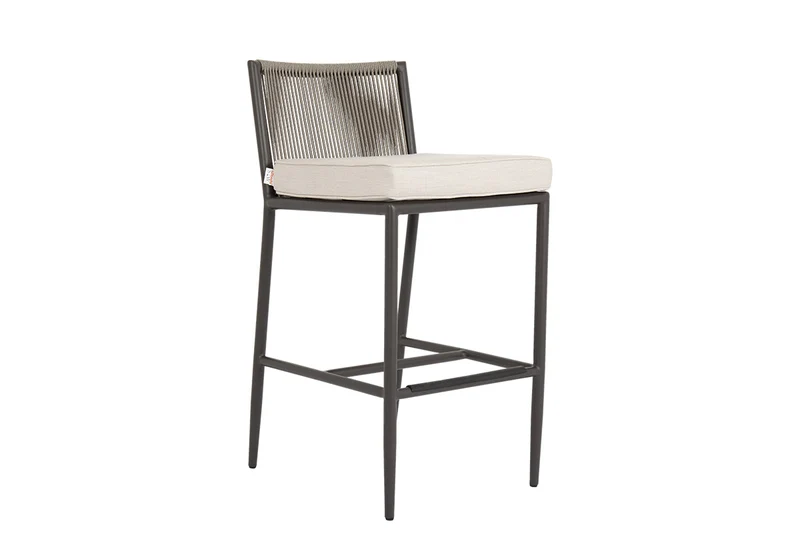 Sunset West - Pietra Barstool in Echo Ash, No Welt - Graphite - SW4601-7B-EASH-STKIT