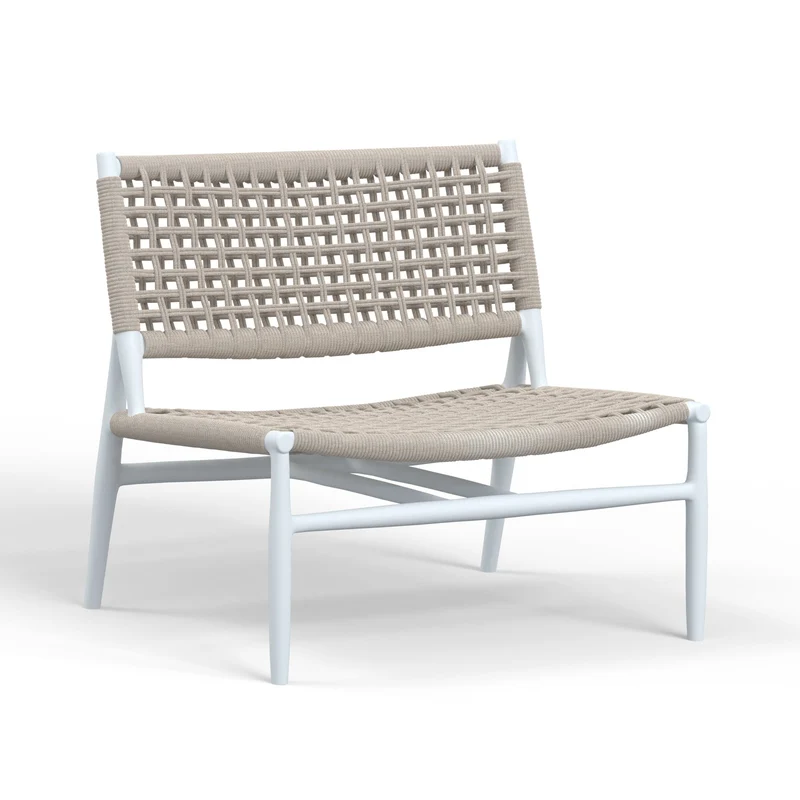 Sunset West - Bahia Cushionless Accent Chair - Cream Finish - SW4902-21A White / 28.35" X 25.98" X 30.00"