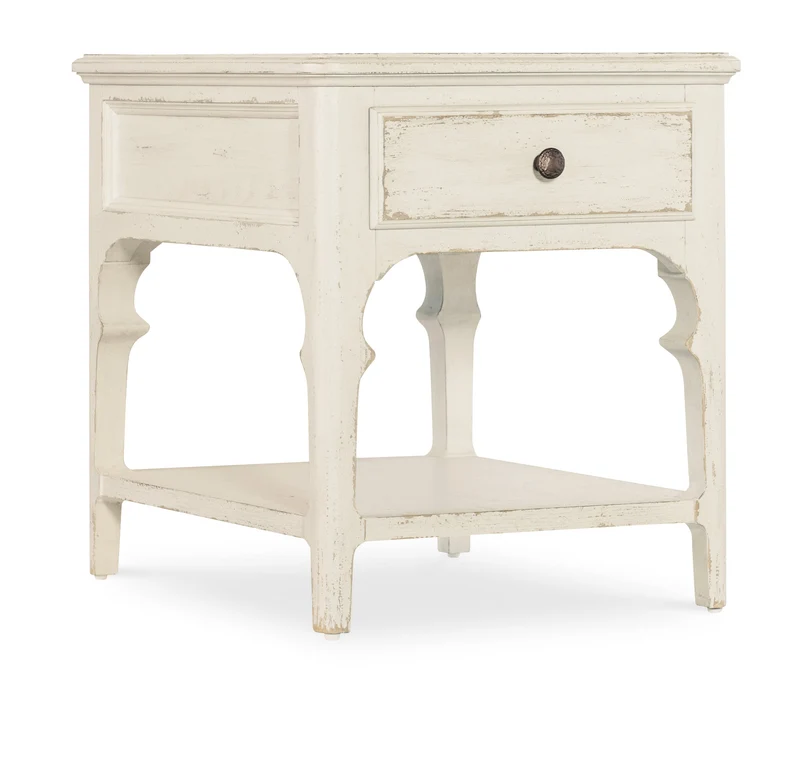 Hooker Furniture - Americana End Table - 7050-80214-02 White/Cream/Beige / 30" X 26" X 25"