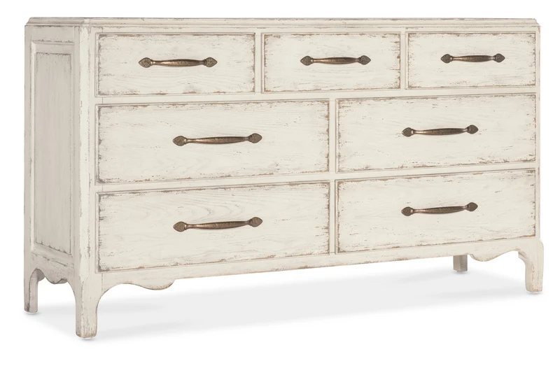 Hooker Furniture - Americana Dresser - 7050-90002-02 White/Cream/Beige / 20" X 68" X 38"
