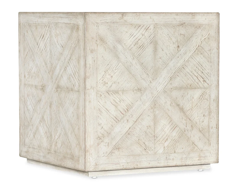 Hooker Furniture - Commerce & Market Block Buster End Table - 7228-80187-80 White/Cream/Beige / 24" X 24" X 25"