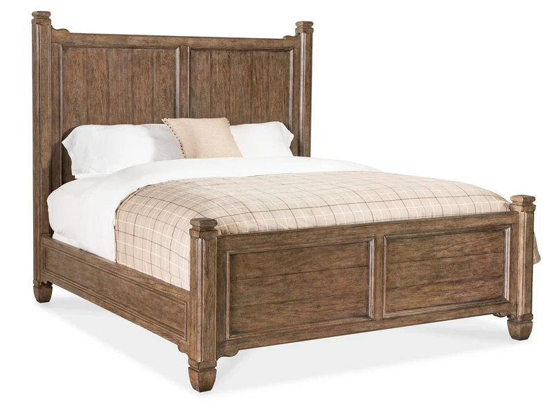 Hooker Furniture - Americana California King Panel Bed - 7050-90260-85 Medium Wood / California King