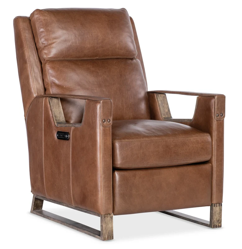Hooker Furniture - Relic Power Recliner w/Power Headrest - RC810-PH-082 Brown / 39.5" X 27.5" X 42.5"