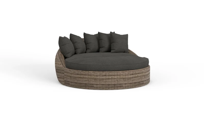 Sunset West - Havana Round Daybed - Tobacco Finish - SW1701-99 Spectrum Carbon / 69.5" X 67" X 29"