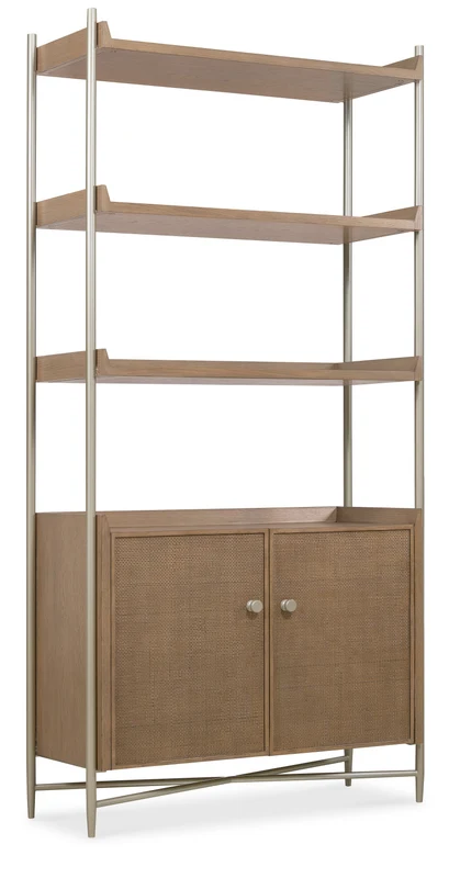 Hooker Furniture - Sonnet Bookcase - 6072-10445-85 Medium Wood / 16" X 40" X 82"