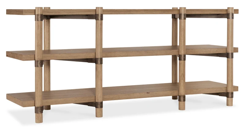 Hooker Furniture - Vineyard Row Console - 6952-55470-80 Light Wood / 23" X 80" X 34.75"