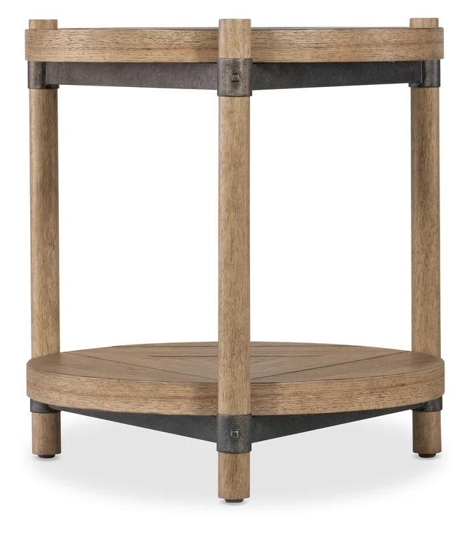 Hooker Furniture - Vineyard Row Round End Table - 6952-80116-80 Light Wood / 24" X 24" X 25.5"