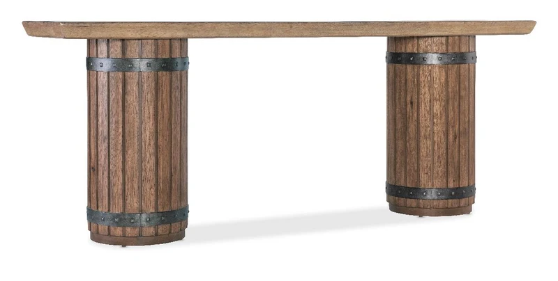 Hooker Furniture - Vineyard Row Console Table - 6952-80351-80 Dark Wood / 20" X 86" X 34"