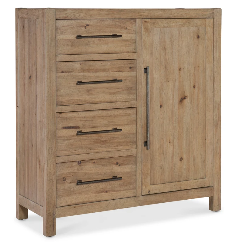 Hooker Furniture - Vineyard Row Four-Drawer Door Chest - 6952-90010-80 Light Wood / 19" X 50" X 54.25"