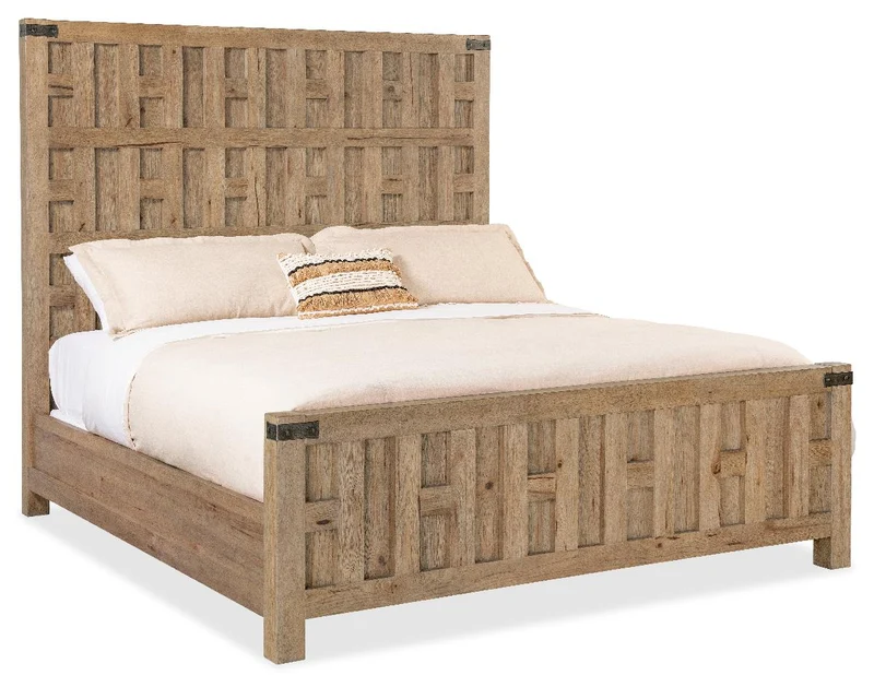 Hooker Furniture - Vineyard Row King Panel Bed - 6952-90266-80 Light Wood / King