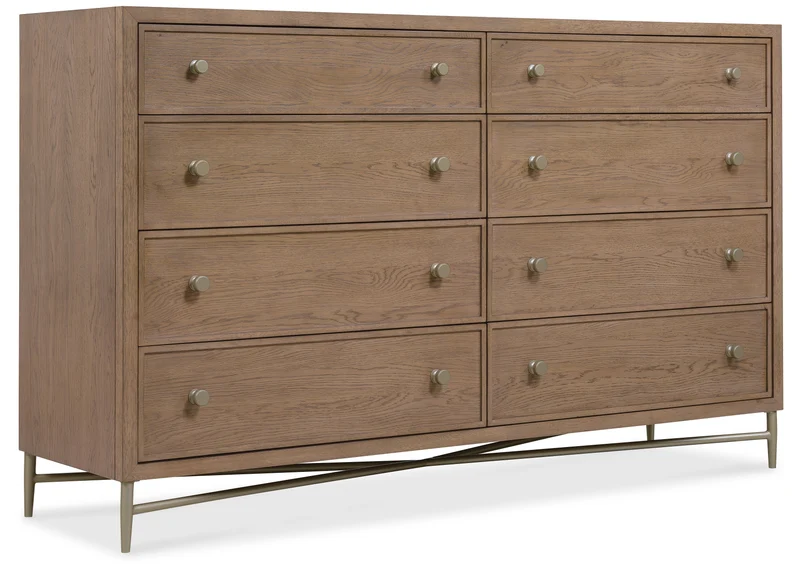 Hooker Furniture - Sonnet Eight-Drawer Dresser - 6072-90002-85 Medium Wood / 19" X 68" X 42"