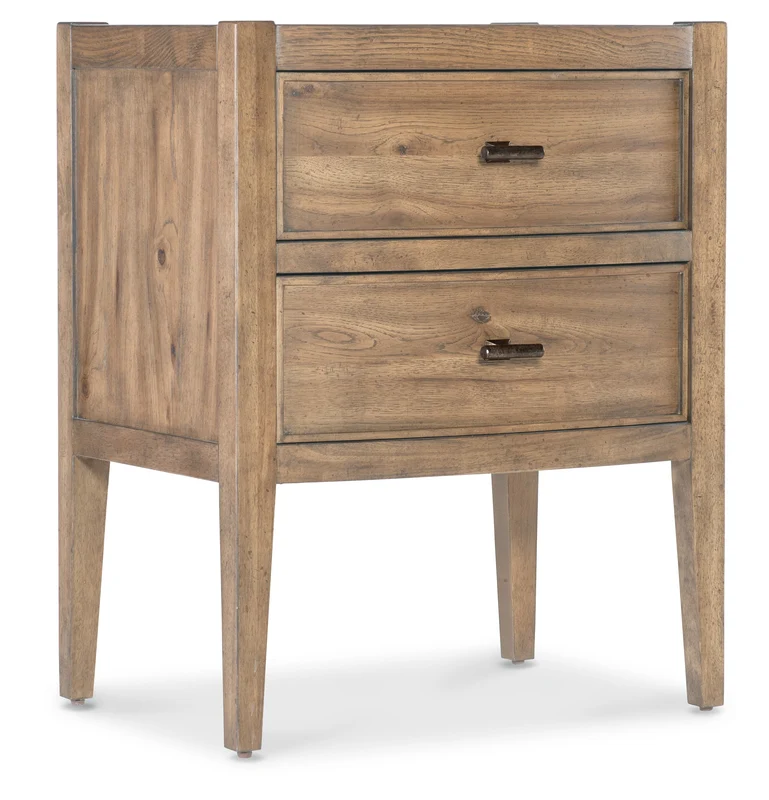 Hooker Furniture - Vineyard Row Two Drawer Nightstand - 6952-90016-80 Light Wood / 19" X 26" X 32"