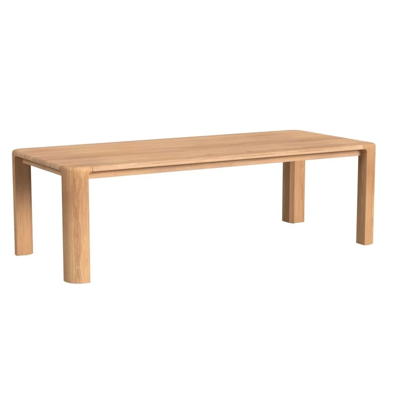 Sunset West - Natural Teak 96" Dining Table - Light Wood - SW5706-T96 Light Wood / 41.93" X 96" X 29.33"