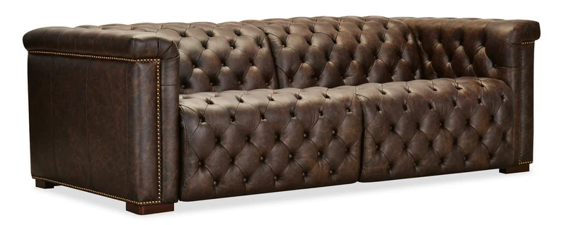 Hooker Furniture - Savion Deux Sofa with Power Recliners and Power Headrests - Brown - SS435-RLPPH-089 Brown / 89.5"