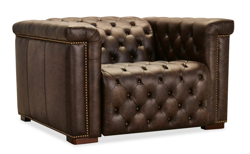 Hooker Furniture - Savion Deux Power Recliner with Power Headrest - Brown - SS435-PH1-089 Brown / 43" x 47.75" x 28.75"