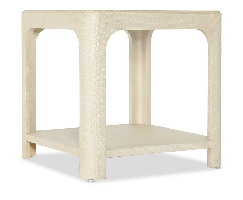 Hooker Furniture - Archives Raffia End Table - Brown - 6123-80113-05 Brown / 26" x 26" x 26"