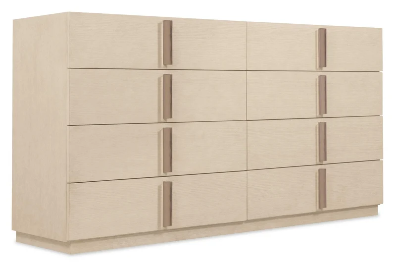 Hooker Furniture - Westwood Eight-Drawer Dresser - Light Wood - 6133-90202-80 Light Wood / 19" X 72" X 38.25"