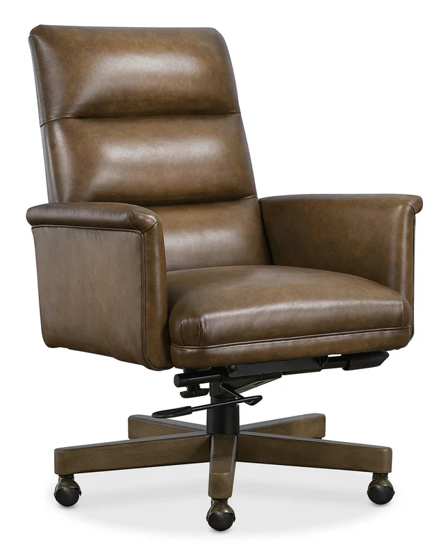 Hooker Furniture - Starling Executive Swivel Tilt Chair - Brown - EC822-078 Brown / 30" x 27" x 39"