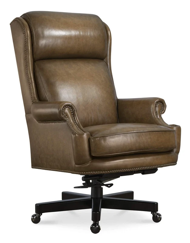 Hooker Furniture - Tucker Executive Swivel Tilt Chair - Brown - EC841-078 Brown / 36.25" x 28.25" x 47.5"