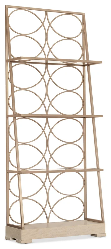 Hooker Furniture - Melange Flourish Etagere - Light Wood - 628-50741-95 Light Wood / 12.75" x 33.25" x 80"