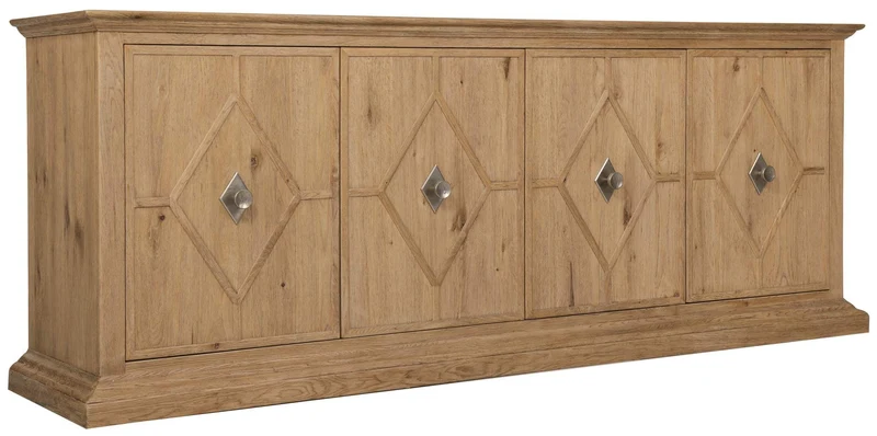 Hooker Furniture - Driftwood Entertainment Credenza - 6820-55490 Light Wood / 20.5" X 34" X 90.75"