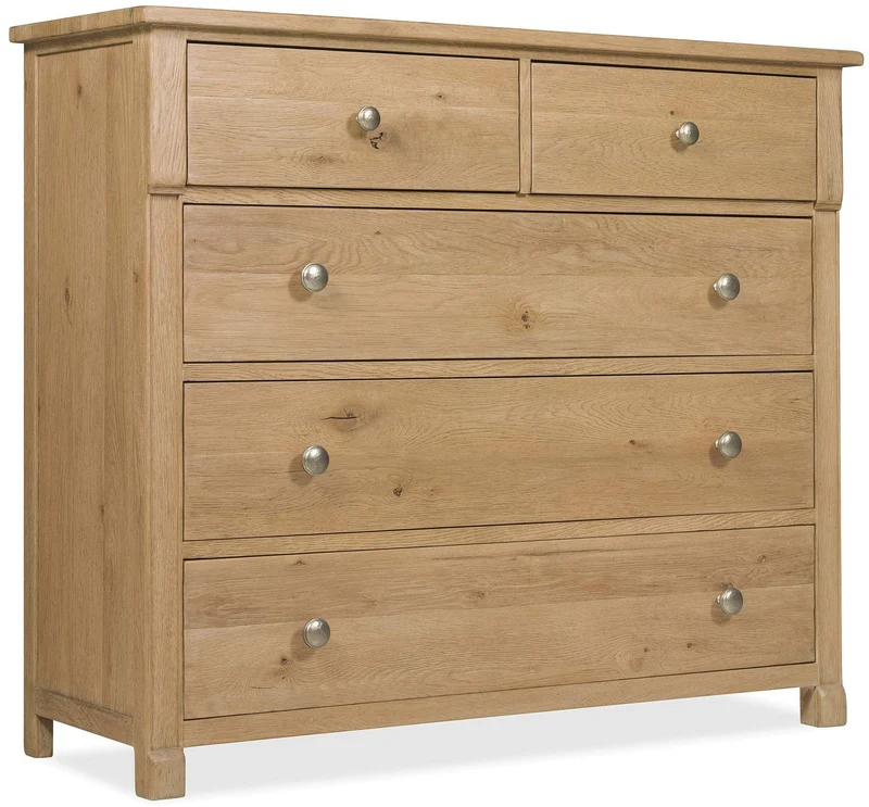 Hooker Furniture - Driftwood Five-Drawer Chest - 6820-90011 Light Wood / 18" X 44" X 52"