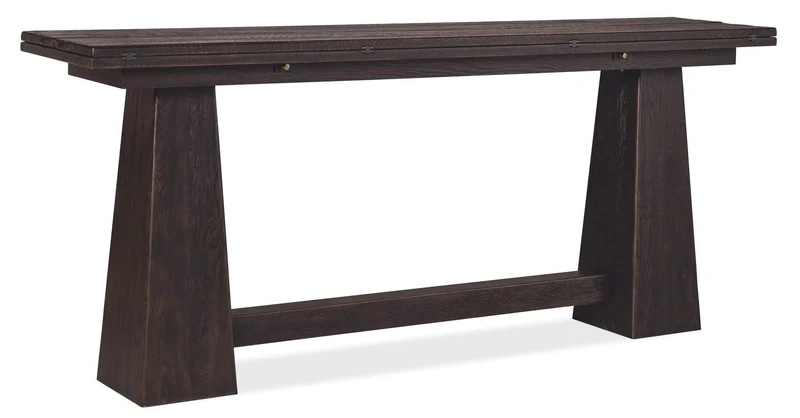 Hooker Furniture - Driftwood Flip-Top Console Table - 6820-85003 Blacks / 16" X 32" X 82"