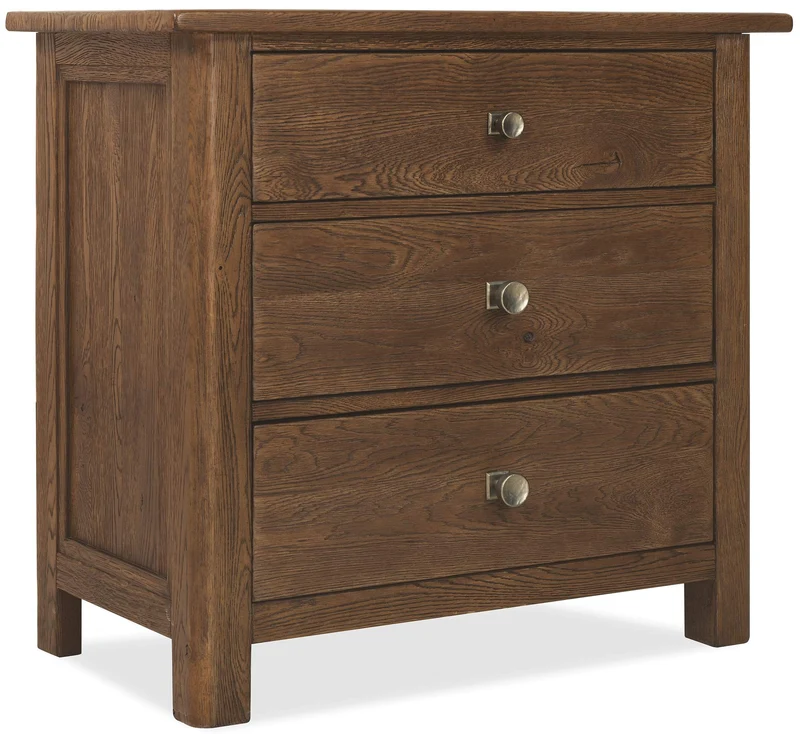 Hooker Furniture - Driftwood Three-Drawer Nightstand - 6820-90116 Medium Wood / 18" X 30" X 32"
