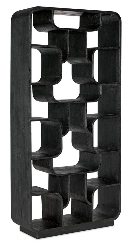 Hooker Furniture - Commerce and Market Sloane Etagere - Black - 7228-50761-99 Blacks / 14" X 39.5" X 80.5"