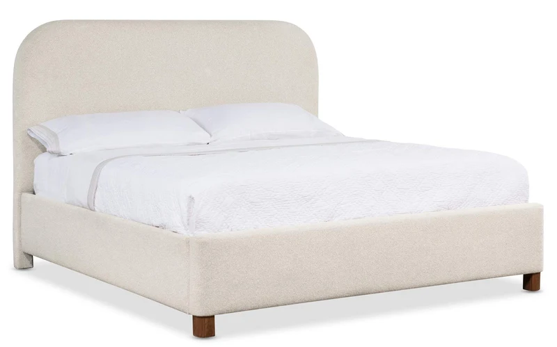 Hooker Furniture - Commerce and Market Bridget Upholstered Bed - Beige - 7228 Beige / California King