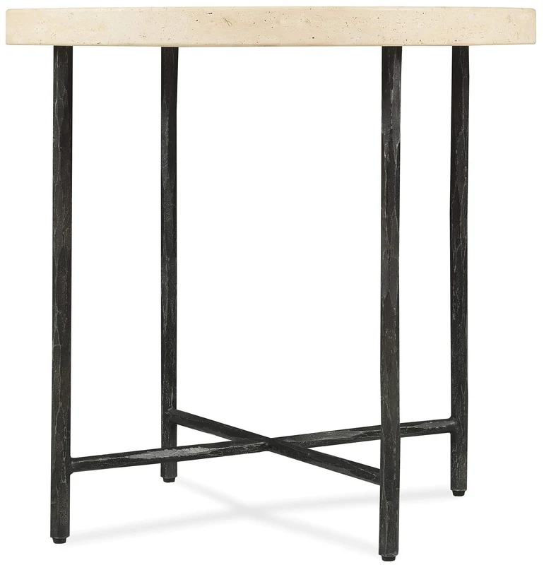 Hooker Furniture - Driftwood Round Side Table - Gray - 6820-80116-00 Grays / 26" X 26" X 25"