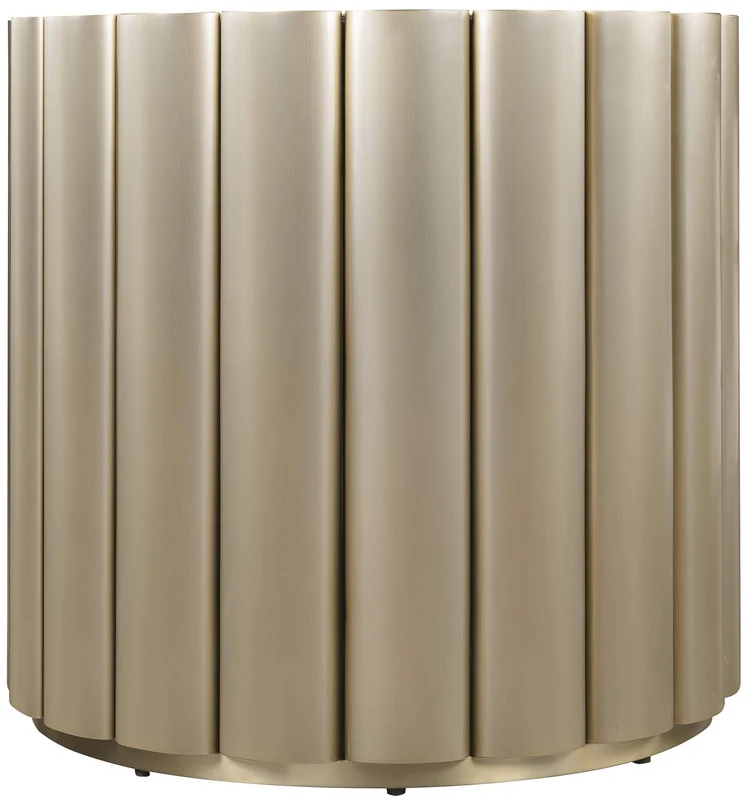 Hooker Furniture - Melange Time Flies End Table - Gold - 628-80571-15 Golds / 28.25" X 28.25" X 25"