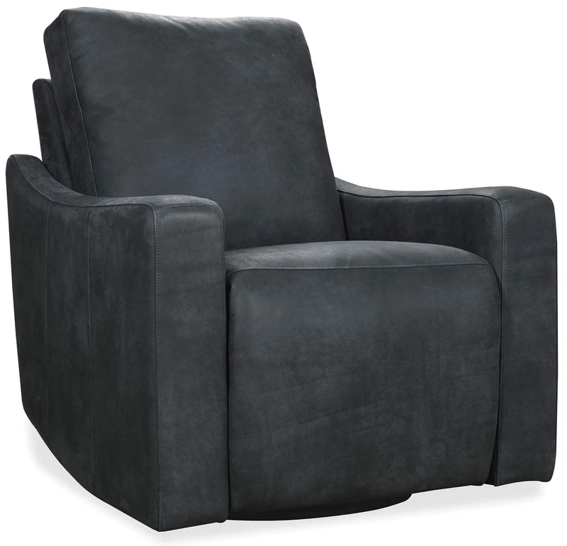 Hooker Furniture - Lewis Power Swivel Recliner - Black - RC909-PSW-098 Black / 38.8" X 38" X 41.7"