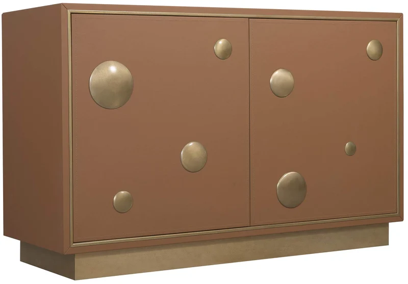 Hooker Furniture - Melange Lottie Dottie Hall Chest - Brown - 628-85722-85 Brown / 20.75" X 54" X 34"