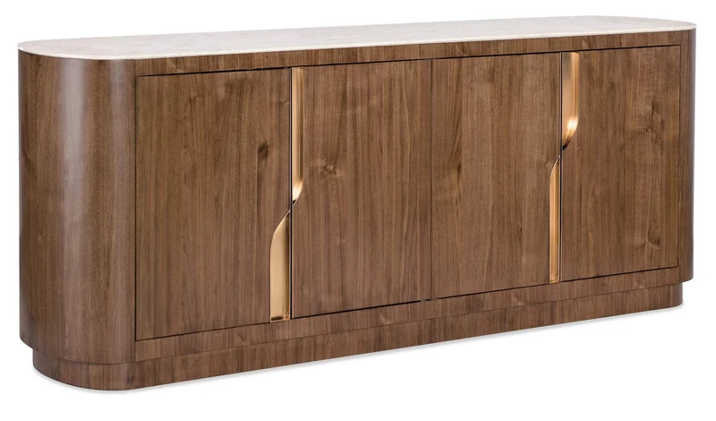 Hooker Furniture - Eleana Credenza - Medium Wood - 7252-85006-85 Medium Wood / 20.25" X 82" X 33"