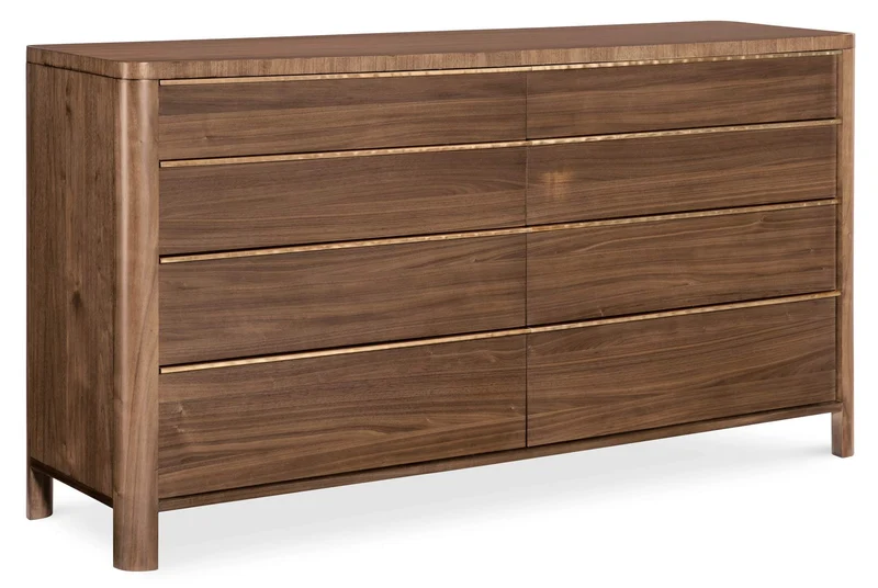 Hooker Furniture - Eleana Eight Drawer Dresser - Medium Wood - 7252-90202-85 Medium Wood / 20" X 72" X 38"