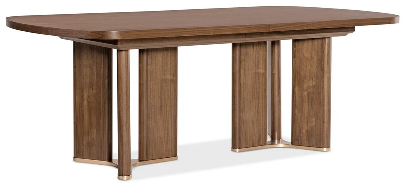 Hooker Furniture - Eleana Rectangle Dining Table with Two 20-inch Leaves - Medium Wood - 7252-75200-85 Medium Wood / 46" X 82" X 30"